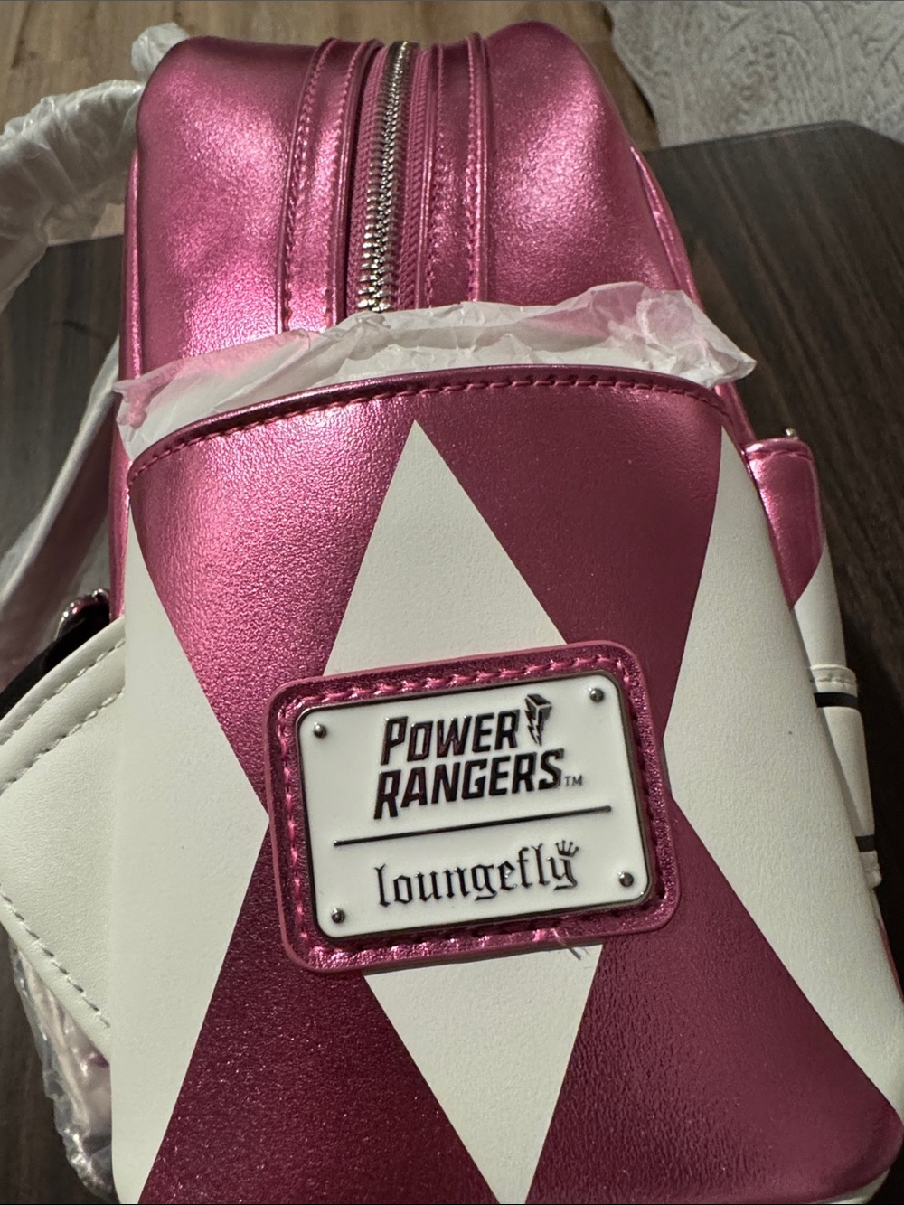Loungefly Pink Power Ranger Mini Backpack - Picture 2 of 9